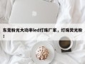 东莞粉光大功率led灯珠厂家，灯珠荧光粉！