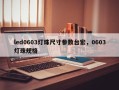 led0603灯珠尺寸参数台宏，0603灯珠规格