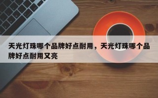 天光灯珠哪个品牌好点耐用，天光灯珠哪个品牌好点耐用又亮