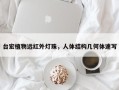台宏植物远红外灯珠，人体结构几何体速写