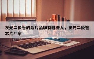 发光二极管的晶片品牌有哪些人，发光二极管芯片厂家