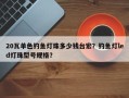 20瓦单色钓鱼灯珠多少钱台宏？钓鱼灯led灯珠型号规格？