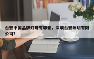 台宏中国品牌灯珠有哪些，深圳台宏照明有限公司？