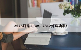 2525灯珠1-3w，2812灯珠功率！