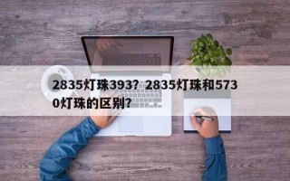 2835灯珠393？2835灯珠和5730灯珠的区别？