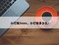 小灯珠5mm，小灯珠多少瓦！