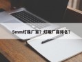 5mm灯珠厂家？灯珠厂商排名？