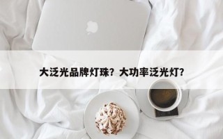 大泛光品牌灯珠？大功率泛光灯？