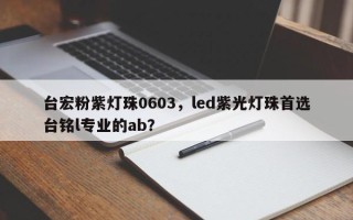 台宏粉紫灯珠0603，led紫光灯珠首选台铭l专业的ab？