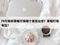 f5灯珠和草帽灯珠哪个更亮台宏？草帽灯珠电压？