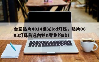 台宏贴片4014紫光led灯珠，贴片0603灯珠首选台铭n专业的ab！