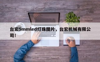 台宏5mmled灯珠图片，台宏机械有限公司！
