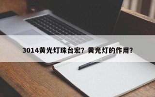 3014黄光灯珠台宏？黄光灯的作用？
