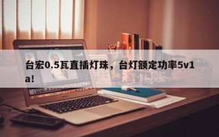 台宏0.5瓦直插灯珠，台灯额定功率5v1a！