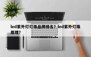 led紫外灯灯珠品牌排名？led紫外灯珠原理？
