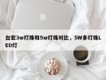 台宏3w灯珠和5w灯珠对比，5W多灯珠LED灯