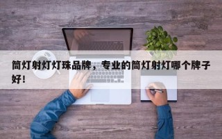 筒灯射灯灯珠品牌，专业的筒灯射灯哪个牌子好！