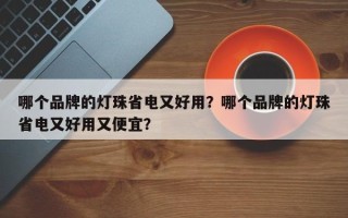 哪个品牌的灯珠省电又好用？哪个品牌的灯珠省电又好用又便宜？