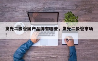 发光二极管国产品牌有哪些，发光二极管市场！