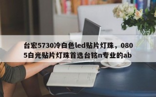 台宏5730冷白色led贴片灯珠，0805白光贴片灯珠首选台铭n专业的ab