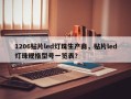 1206贴片led灯珠生产商，贴片led灯珠规格型号一览表？