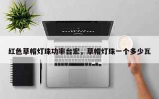 红色草帽灯珠功率台宏，草帽灯珠一个多少瓦