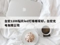 台宏1206贴片led灯珠哪家好，台宏光电有限公司