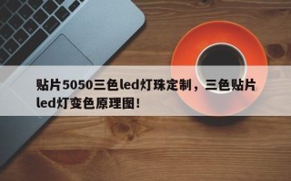 贴片5050三色led灯珠定制，三色贴片led灯变色原理图！