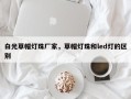 白光草帽灯珠厂家，草帽灯珠和led灯的区别