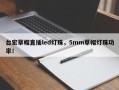 台宏草帽直插led灯珠，5mm草帽灯珠功率！