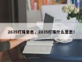 2835灯珠紫色，2835灯珠什么意思！