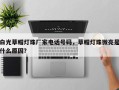 白光草帽灯珠厂家电话号码，草帽灯珠微亮是什么原因？