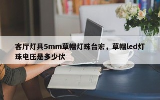 客厅灯具5mm草帽灯珠台宏，草帽led灯珠电压是多少伏