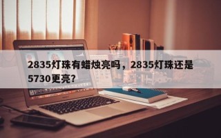 2835灯珠有蜡烛亮吗，2835灯珠还是5730更亮？