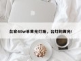 台宏40w单黄光灯珠，台灯的黄光！