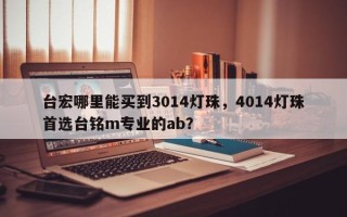 台宏哪里能买到3014灯珠，4014灯珠首选台铭m专业的ab？