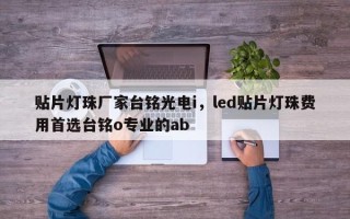 贴片灯珠厂家台铭光电i，led贴片灯珠费用首选台铭o专业的ab