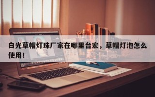 白光草帽灯珠厂家在哪里台宏，草帽灯泡怎么使用！