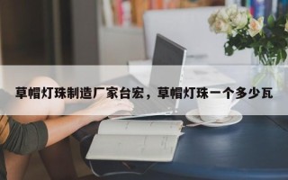 草帽灯珠制造厂家台宏，草帽灯珠一个多少瓦