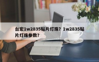 台宏1w2835贴片灯珠？1w2835贴片灯珠参数？